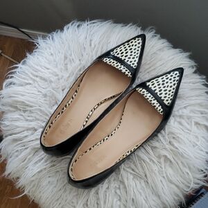 Black and White Polka Dot Flats